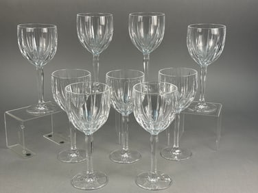 A Set of Nine Marquis by Waterford Omega Wine Glasses