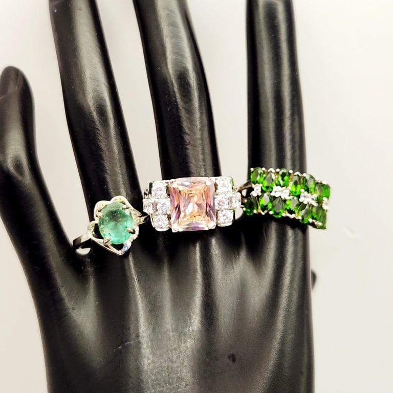 925 Sterling Rings 17.1 Grams (1 of 14)