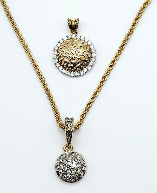 Swarovski Necklace & 925 Vermeil 4.0 Grams (1 of 12)