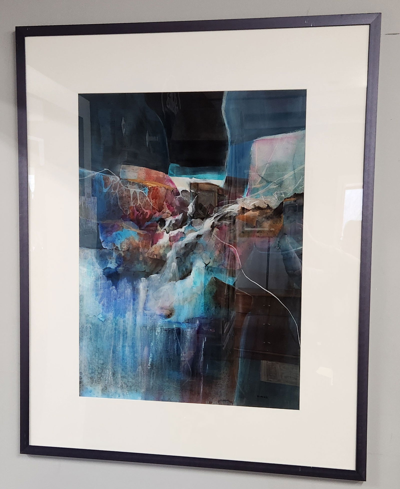 Contemporary Abstract Mixed Media Artwork Signed KIMIKO (1 of 7)