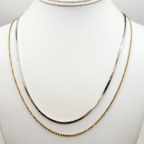 925 Sterling & Vermeil Necklaces 10.5 Grams
