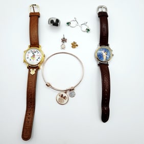 925 Sterling Disney CZ & Spinel 5.3 Grams