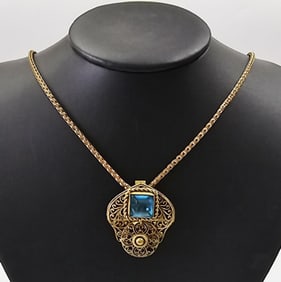 Vintage Art Deco Czech Glass Necklace