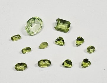 Assorted Loose Peridot Gemstones 14 CTS