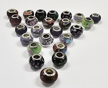 Large Collection Of 925 Pandora Style Glass Beads (1 of 6)