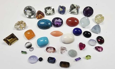 Assorted Colored Loose Gemstones