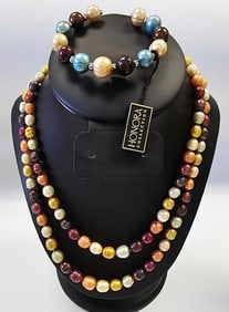 Sterling Honora Pearl Necklaces & Bracelet