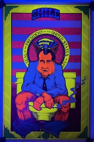 Smile Things Could Be Worse Richard Nixon Blacklight Poster, 1971