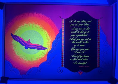 A 1971 Don Morgan Psychedelic Blacklight Poster, 'I Do My Thing'