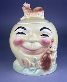 Robinson-Ransbottom 'Hey Diddle Diddle' Glazed Ceramic Cookie Jar
