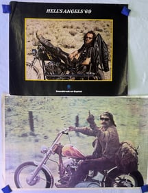 A Pair of Original Motion Picture Soundtrack Promotional Posters for Hell's Angels '69