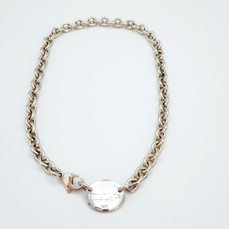 Sterling Tiffany Choker 52 Grams: 925 Sterling Return To Tiffany & Co NYC Choker Chain