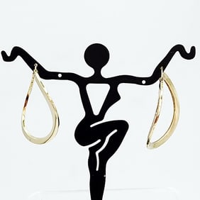 14K Hoop Earrings 2.6 Grams