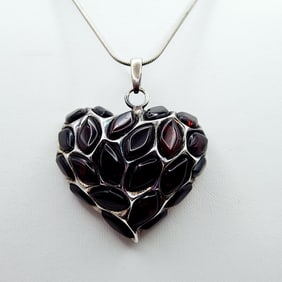 Sterling Baltic Amber Pendant 23.7 Grams