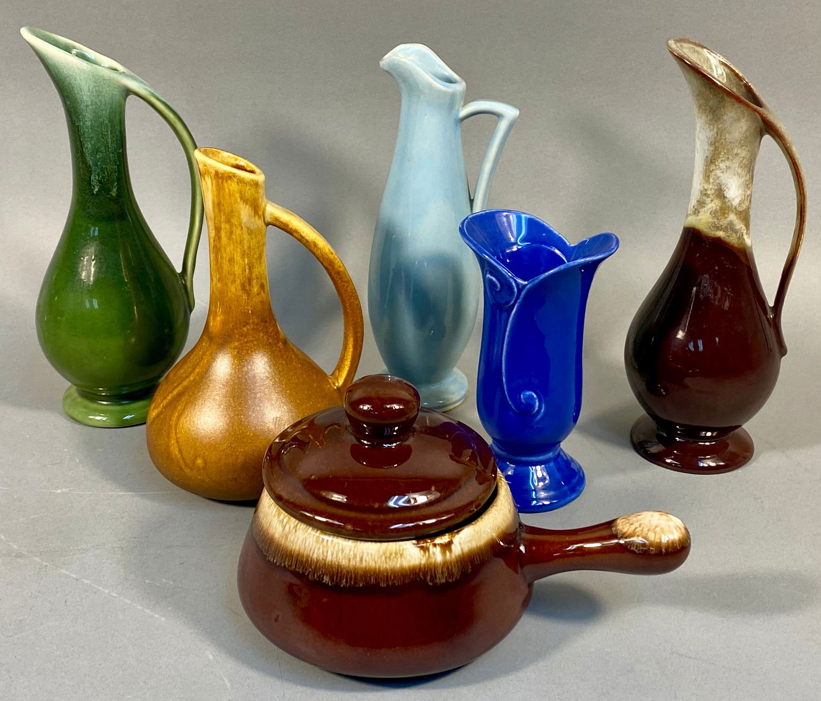 A Collection of Mid-20th Century American Glazed Ceramic Vessels, including McCoy and Gould (1 of 10)