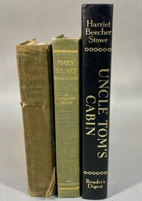 Three Hardcover Books: Uncle Tom's Cabin (Reader's Digest), Mary Stuart, and an Early Illustrated