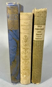 Three Late 19th to Early 20th-Century Decorative Cloth-Bound Books, including Alfred, Lord Tennyson