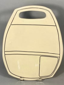 Mid-Century Modern Glazed Ceramic 'Apron Platter' by JOWDY