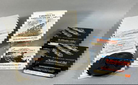 A Collection of Vintage 8mm and Super 8 Santa Fe Steam Railway Films