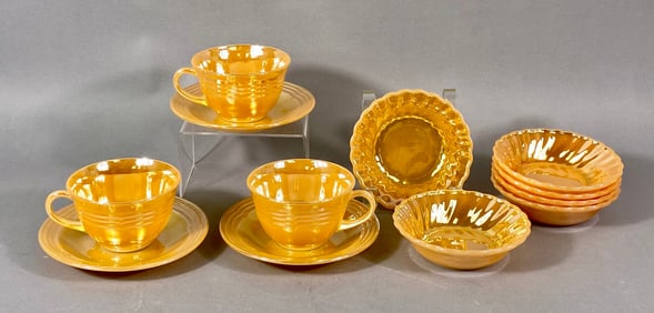 Anchor Hocking Fire-King Peach Luster Tableware