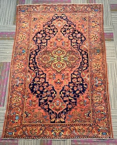 A Vintage Karastan Heriz Pattern Hand-Knotted Rug