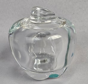 Tiffany & Co. Elsa Peretti Crystal Apple Lidded Jam Jar, Made in France