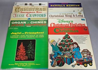 A Collection of Ten Christmas and Religious Vinyl LPs, Including Walt Disney Productions 'Disney's