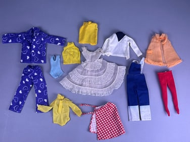 A Collection of Vintage 1980s Barbie Clone Doll Clothing