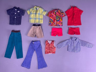 A Collection of Approximately 20 Pieces of Vintage Ken Doll Clothing, Mattel, 1960s-1970s