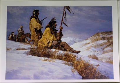 Howard Terpning, 'Signals in the Wind', Limited Edition Print, 1999