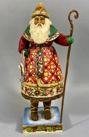 Jim Shore Heartwood Creek 'Yuletide Greetings' Santa Figurine F4005296
