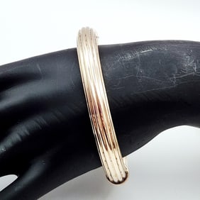 925 Vermeil Bangle Bracelet 27 Grams