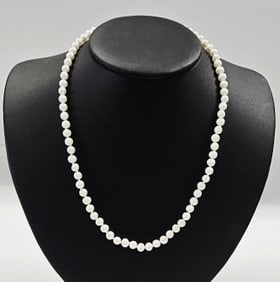 14K Yellow Gold Natural Pearl Necklace