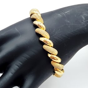 Chunky 925 Vermeil Bracelet 24.8 Grams