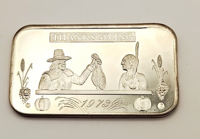 1973 Thanksgiving .999 Silver 1 Ounce