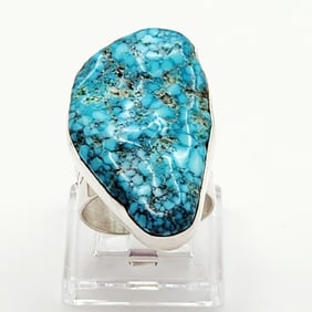 Sterling Jay King DRT Turquoise Ring