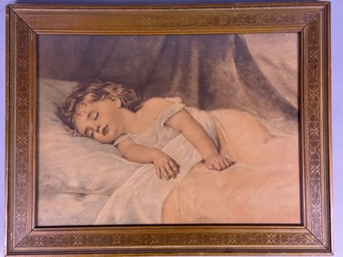 A Framed Art Print Titled 'Sweet Dreams'