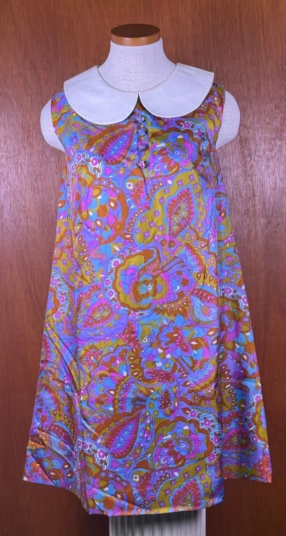 Vintage 1960s/70s Psychedelic Paisley Print Shift (1 of 10)