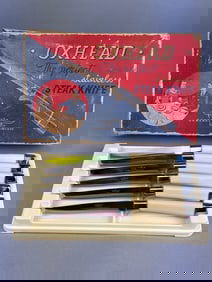 Vintage OXHEAD Set of Six Stainless Steel Steak Kn