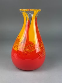 Contemporary Blown Art Glass Vase