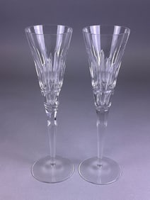 A Pair of Bombay BBM1 Crystal Champagne Flutes