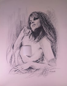 Sandu Liberman, Portrait of a Young Woman, Offset