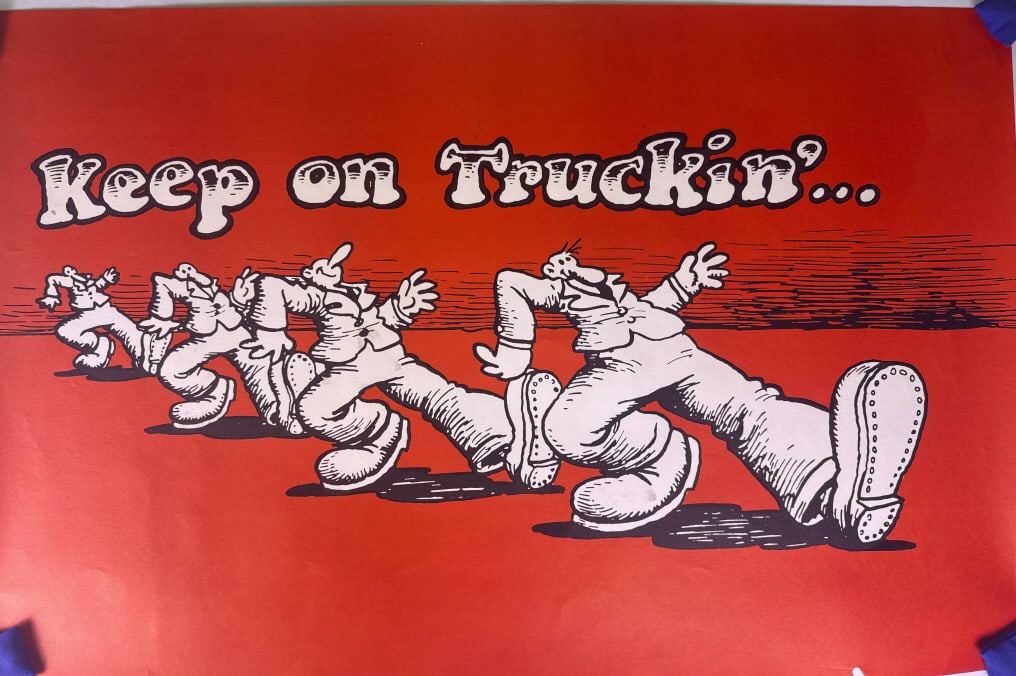 Robert Crumb, 'Keep on Truckin'' Poster (1 of 9)