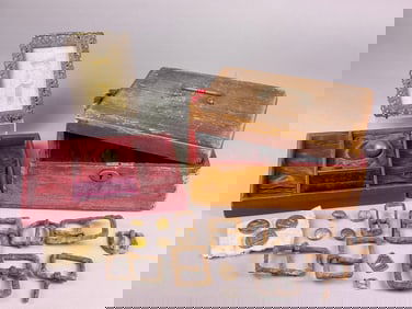 An Antique Irish Despatch Box and a Collection of