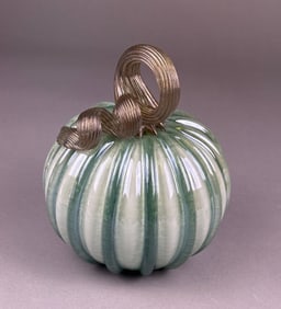 A Blown Glass Pumpkin