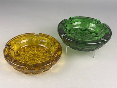 Anchor Hocking Fairfield Starburst Ashtrays