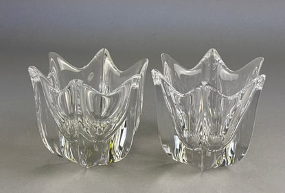 A Pair of Orrefors 'Belle Tulip' Crystal Bowls