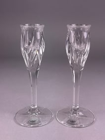 A Pair of Gorham 'Star Blossom' Full Lead Crystal