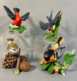 A Group of Lenox Fine Porcelain Bird Figurines
