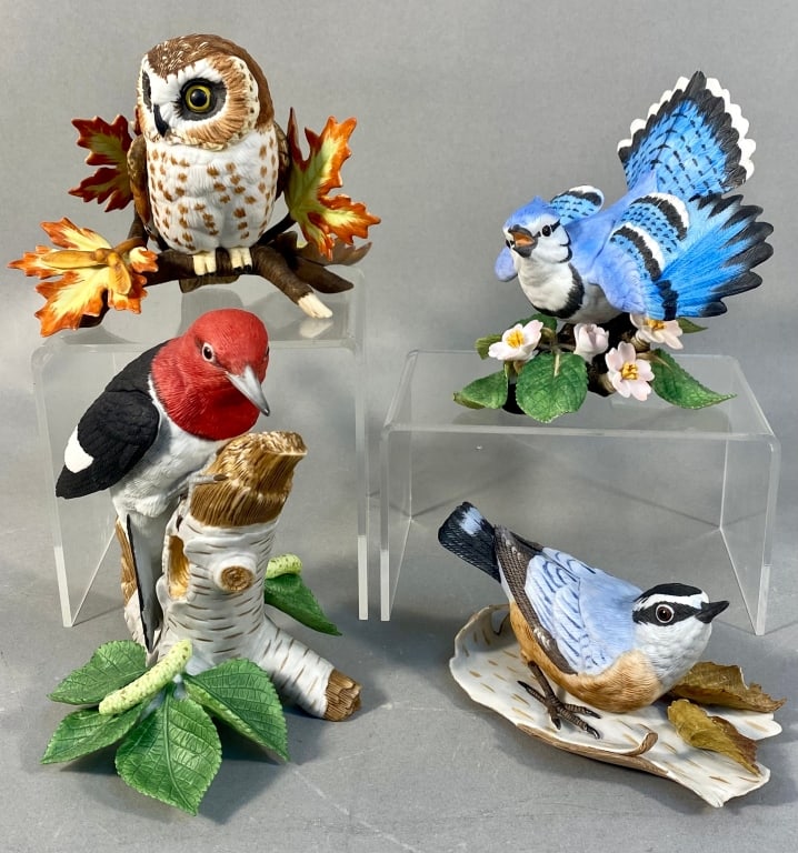 A Group of Four Lenox Fine Porcelain Garden Bird C (1 of 10)